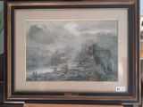 a picture of a painting hanging on a wall