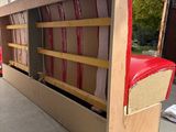 a truck with a bed that is in the back of it
