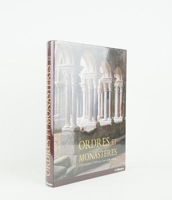 an image of a book with a picture of a building in the background