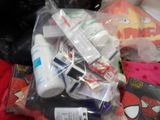 a pile of toothbrushes, toothpaste, toothpaste, toothpaste, toothpaste, toothpaste, toothpaste
