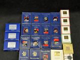 many different types of cigarettes on a black table