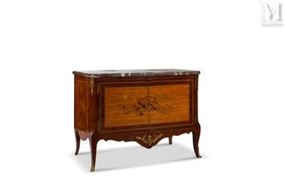 an image of a small chest of drawers with a marble top