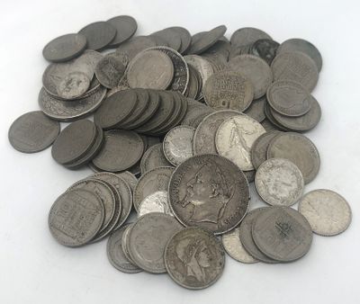 Ensemble de monnaies contemporaines, principalement en argen…