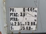 a sign on the side of a building that says ptac 3, 3, 3, 3, 4, 5, 5, 5, 5,