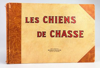 an old book with the title les chiens de chasse written on it