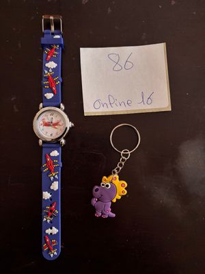 Pack montre Garçon Avion avec un porte clé - Neuf, fin de sé…