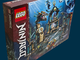 une boîte contenant un ensemble Lego Ninja