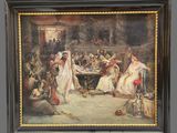 an image of a painting of a group of people sitting around a table