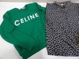 two pieces of clothing sitting on top of a table next to each other