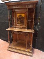 Crédence en bois sculpté et mouluré haut ouvrant par 1 porte… (photo 2)