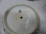 a close up of a bowl on a table
