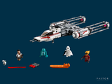 a lego star wars set with a spaceship and other legos