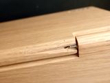 a piece of wood that has been placed on top of a table