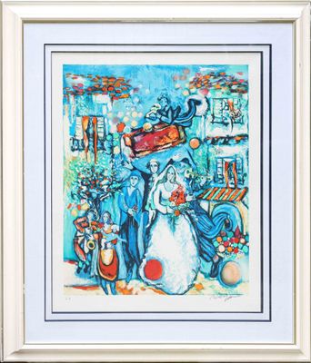 Alain RAYA-SORKINE (1936-2022) Le mariage Lithographie en co…