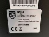 a label on the back of a car indicating that it is not in service