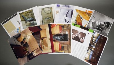 Classeur de documentation comprenant des publicités ancienne…