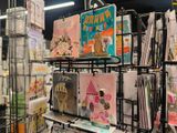 many cards on the shelves in the store for sale