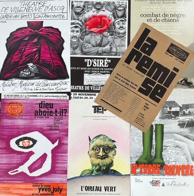 [Théâtre]. LOT de 12 affiches comprenant :