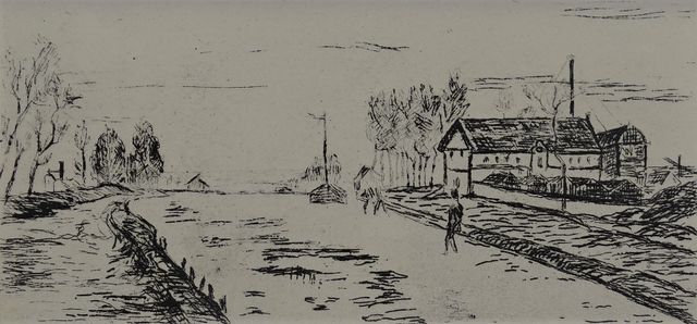 Armand GUILLAUMIN (1841-1927) « Route d’Allemagne ». Eau forte, a...