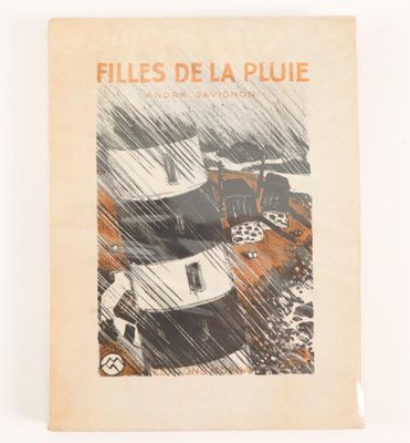 an old book with a picture of a car on it