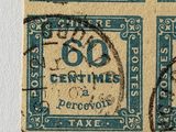 an old stamp with the words ' 60 cents ' on it