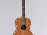 une guitare acoustique suspendue au plafond