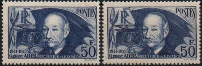 two stamps with a portrait of a man and a woman on them
