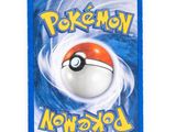 a close up of a card with a pokemon ball on it