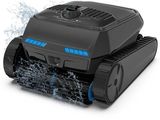 an image of a robotic pool cleaner with water coming out of it