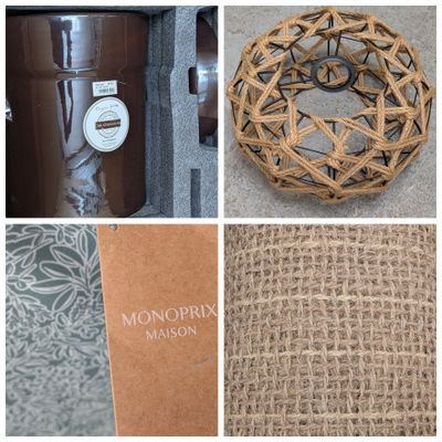 un collage de photos représentant divers objets, notamment une couronne, un décapsuleur et une boîte