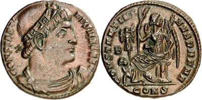 a coin with a woman on it and a man on the other side