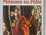 a picture of a book with a picture of a man and a demon