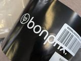 a close up of a hat with a label on it