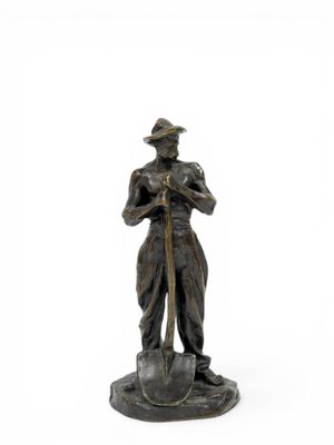 Aimé-Jules DALOU (1838-1902) Le travailleur Épreuve en bronz…