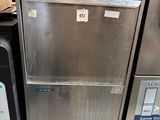 several stainless steel appliances are stacked on top of each other