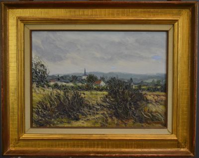 Jean MARC (XXème) - La lande à Anneville-sur-Seine