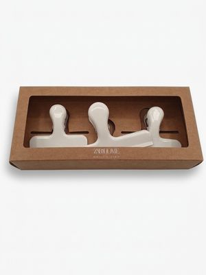 Lot de 3 - ZARA HOME - Pinces multifonctions - Métal laqué c…