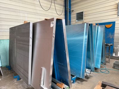 many different types of steel in a warehouse