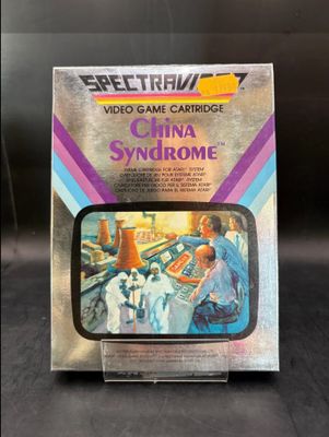 a box with a video game called china syndrome on it