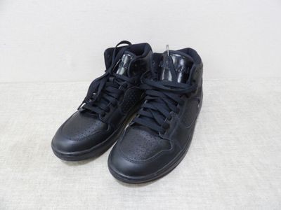 nike air force high top sneakers black leather size 11 5