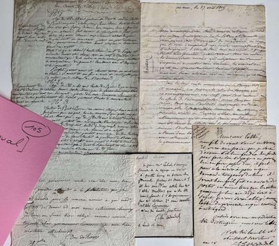 [CADOUDAL]. Ensemble de 5 documents.