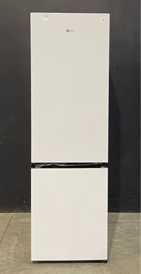 an image of a white refrigerator against a black wall