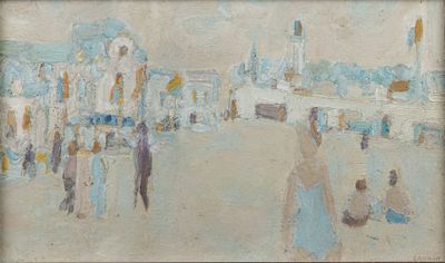 André LAURAN (1922-2009) Le casino de Trouville, 1965