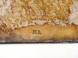 a close up of a piece of bread on a table
