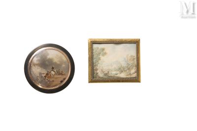 a picture of a painting and a picture of a man riding a horse