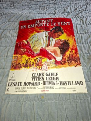 autant en emporte le vent. affiche 60 x 80 cm