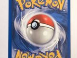 a picture of a pokemon card hanging on a wall