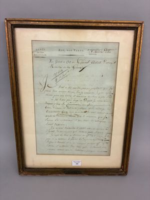 a framed document of the declaration of the declaration of the united states