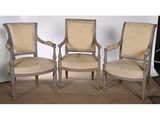 three chairs with beige upholstered upholstered upholstered upholstered upholstered upholstered upholstered upholstered