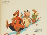 an old french poster advertising a movie starring the three little pigs and the three little pigs